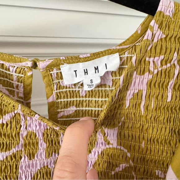 THML Green floral mini dress Small - Picture 5 of 5